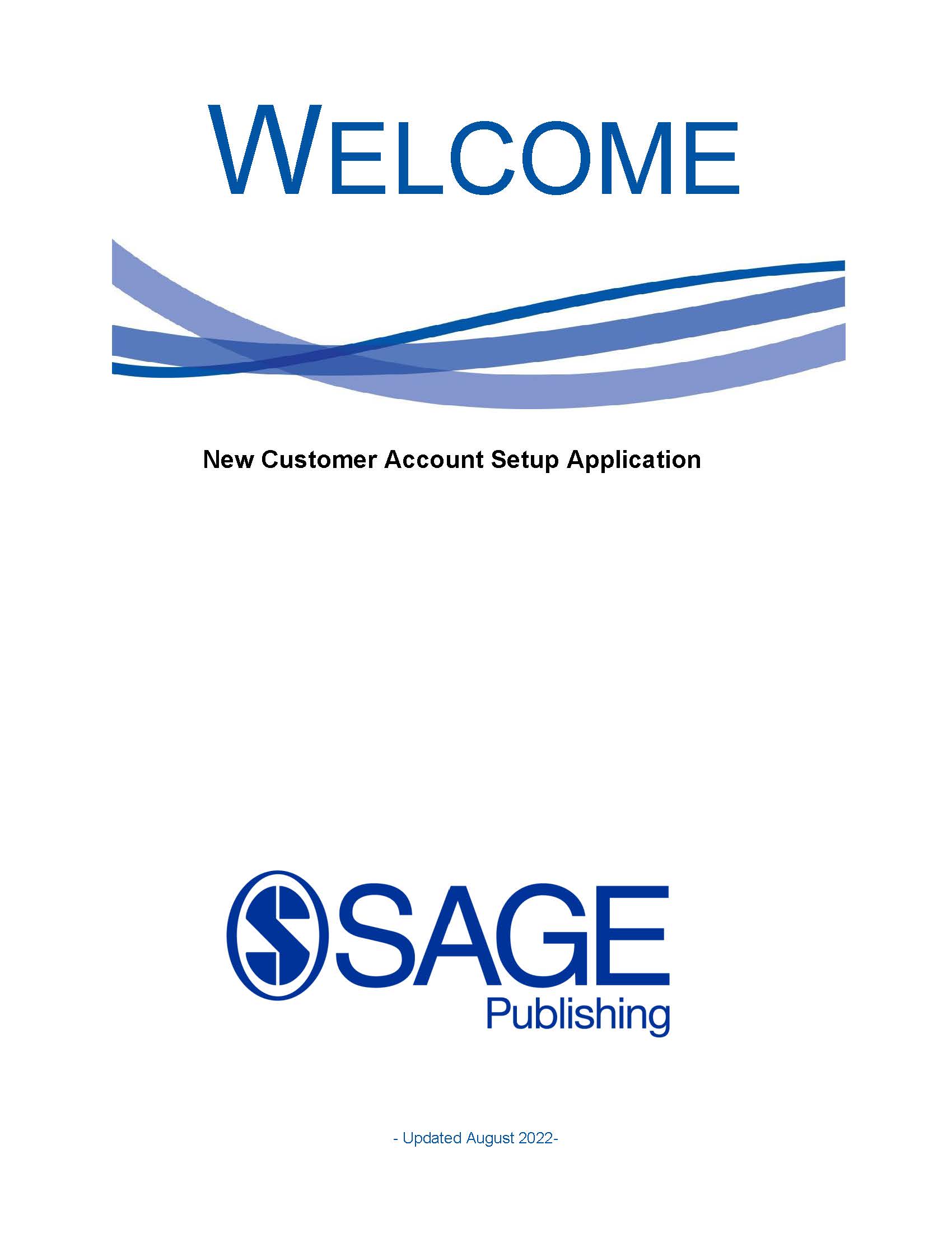 New customer account application